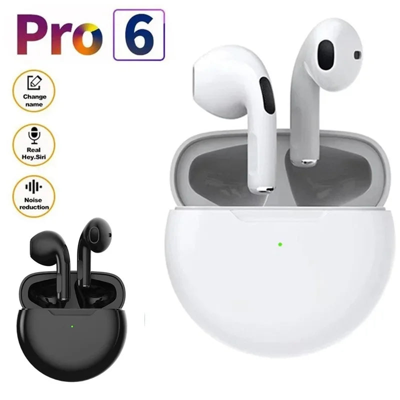 FONE DE OUVIDO TWS  PRO6 - Bluetooth 5.0  Sport Earbuds