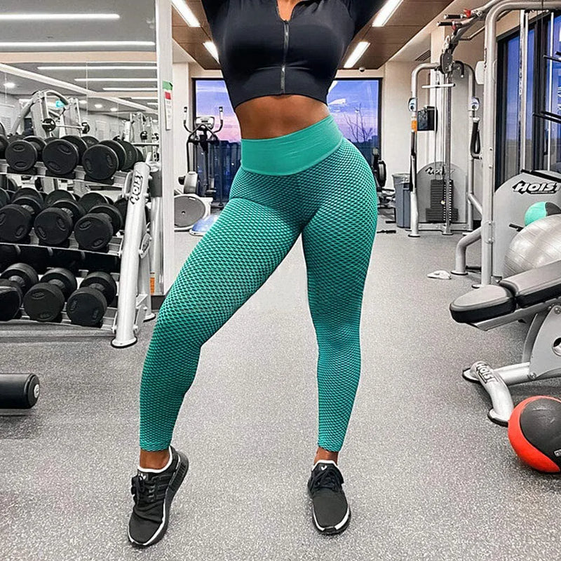 Sexy Booty Leggings Women Textured Scrunch Butt Legging Fitness Sport Leggins Push Up Anti-Cellulite Gym Pants Women Clothes